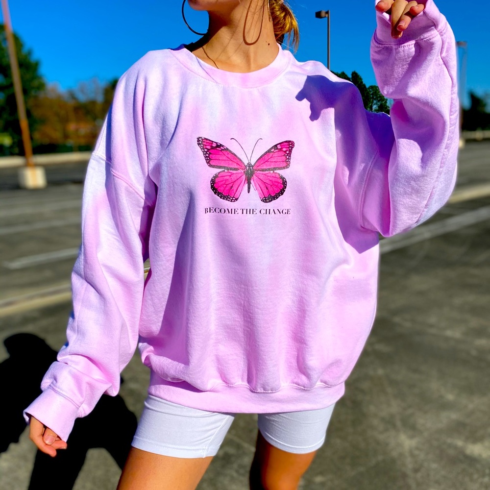 “Become the Change” butterfly sweatshirt😍